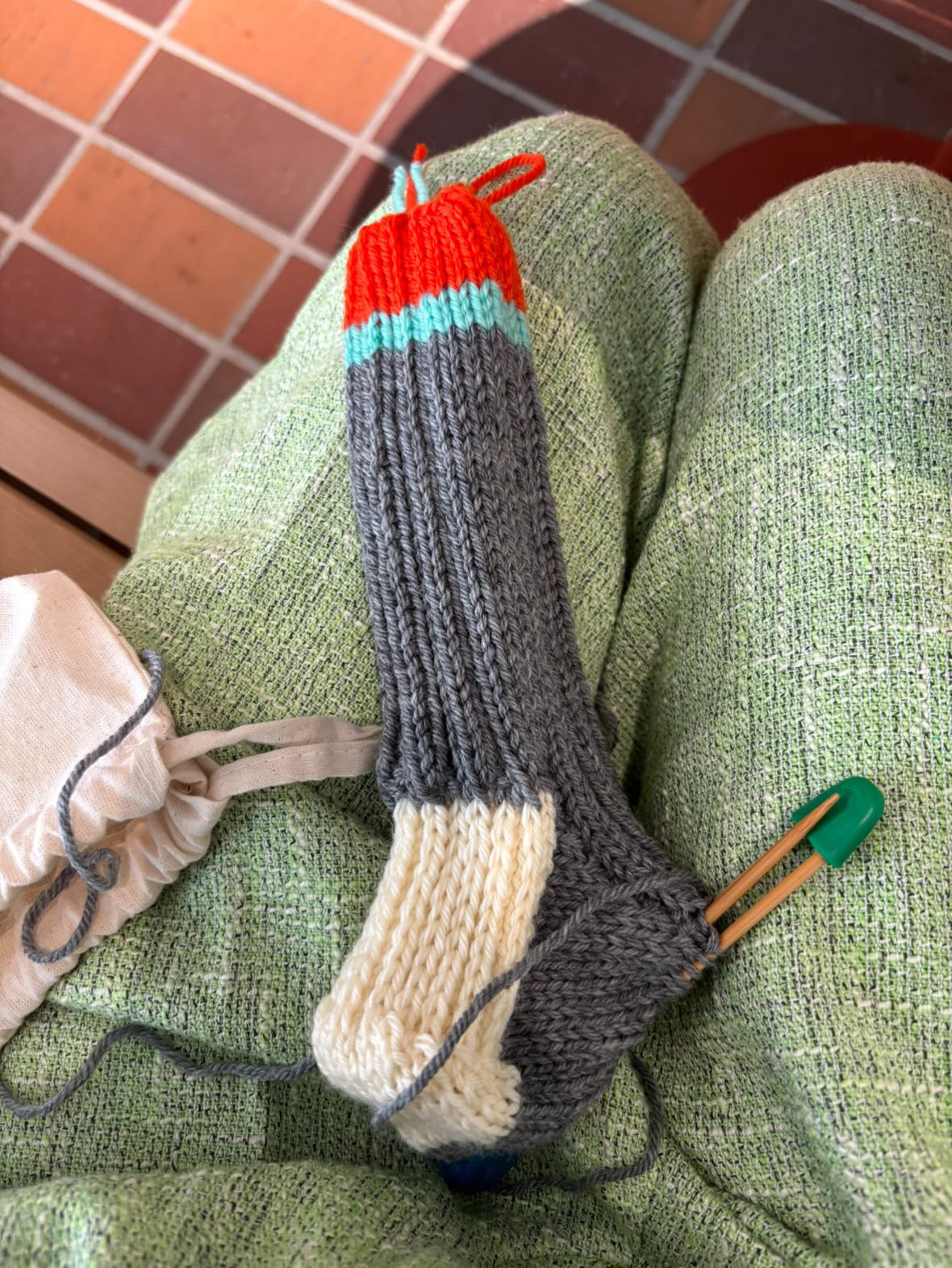 Hand-Knit Wool Socks / Slippers by Kasumi