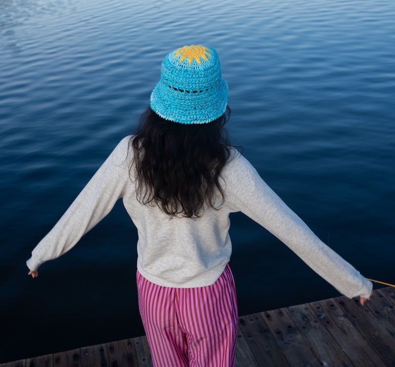 ULTRAVIOLHAT X YFE Hand Knit Sun Hat