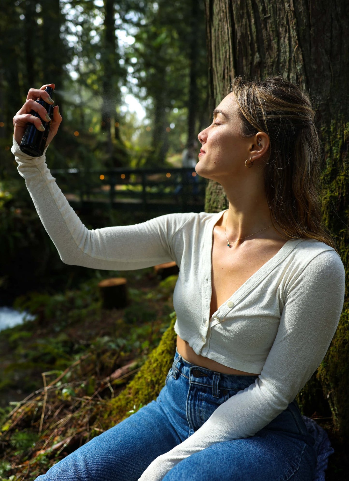 Our lotion’s best friend! This calming natural toner is made by steam distilling plants, botanicals, and barks. A perfect pairing to the Sensitive Skin Lotion, spray this first to prime your skin to better absorb the lotions nutrients or apply anytime to tone, refresh, and soothe the skin. Bonus: it smells like you entered a rainy forest