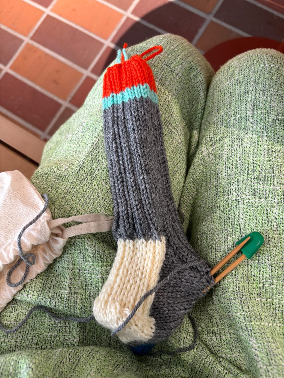 Hand-Knit Wool Socks / Slippers by Kasumi