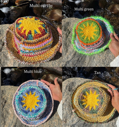 ULTRAVIOLHAT X YFE Hand Knit Sun Hat