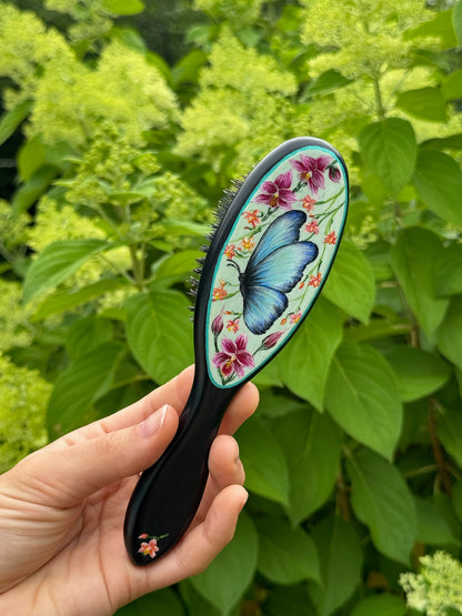 Pollinator Hairbrush - Hand Painted by Cellazanetti
