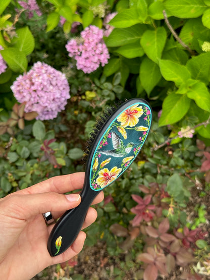 Pollinator Hairbrush - Hand Painted by Cellazanetti