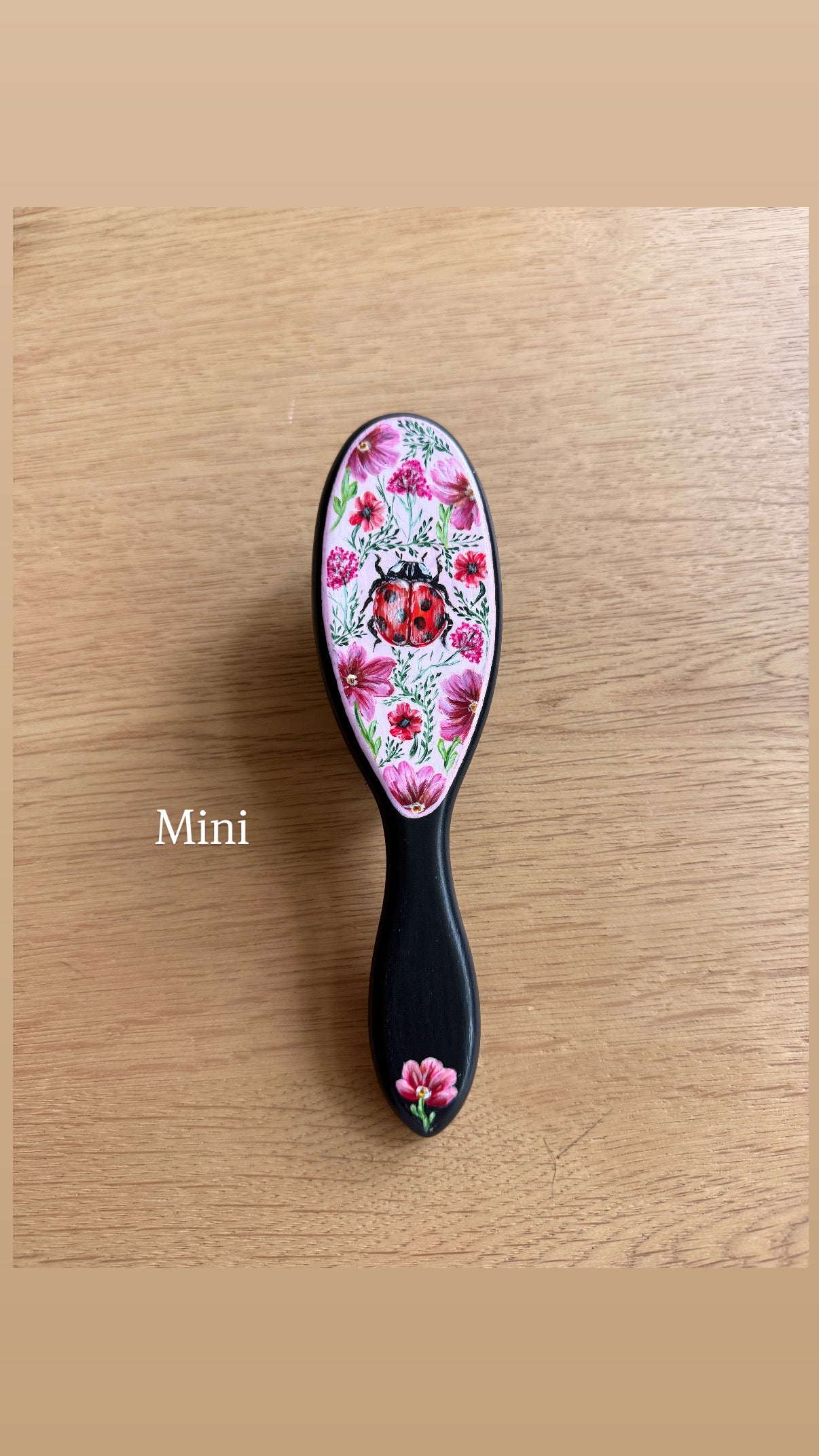 Pollinator Hairbrush - Hand Painted by Cellazanetti