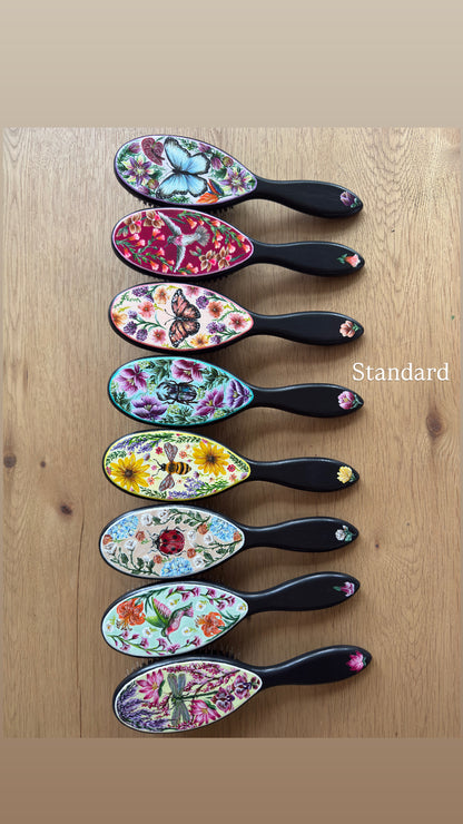 Pollinator Hairbrush - Hand Painted by Cellazanetti