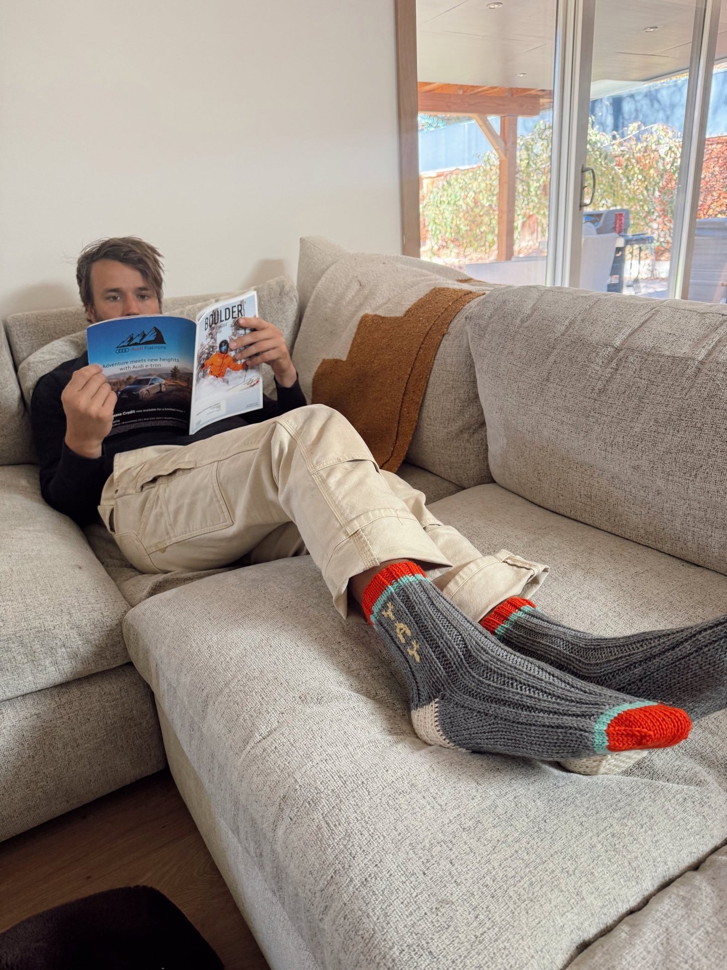 Hand-Knit Wool Socks / Slippers by Kasumi