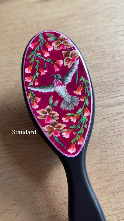 Pollinator Hairbrush - Hand Painted by Cellazanetti