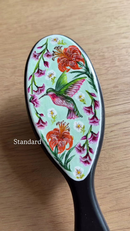 Pollinator Hairbrush - Hand Painted by Cellazanetti