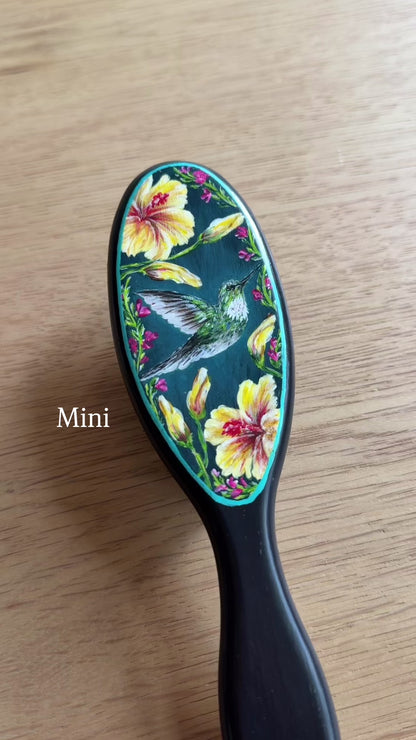 Pollinator Hairbrush - Hand Painted by Cellazanetti