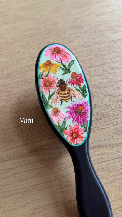 Pollinator Hairbrush - Hand Painted by Cellazanetti