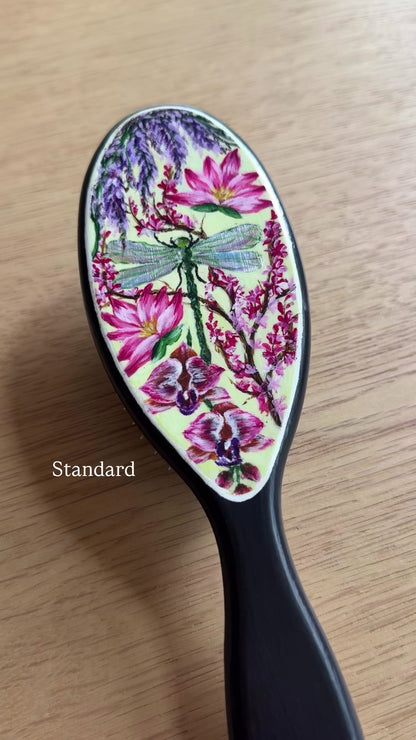 Pollinator Hairbrush - Hand Painted by Cellazanetti