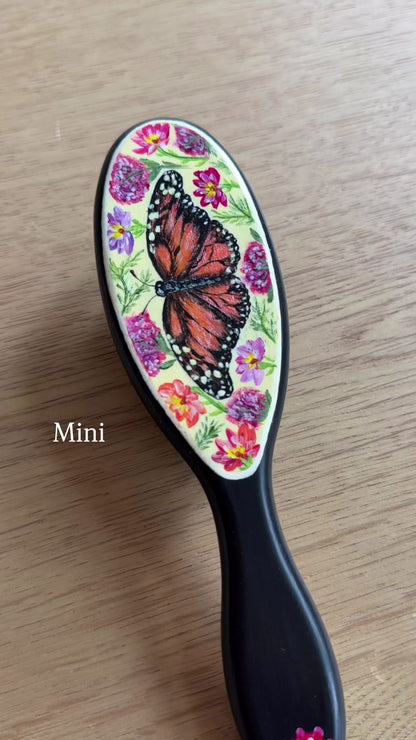 Pollinator Hairbrush - Hand Painted by Cellazanetti